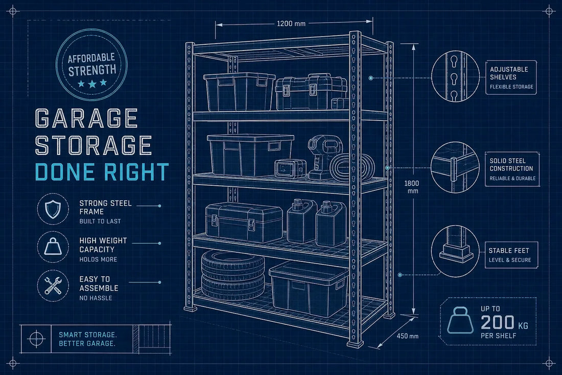 Best affordable steel shelving for your garage in 2026
