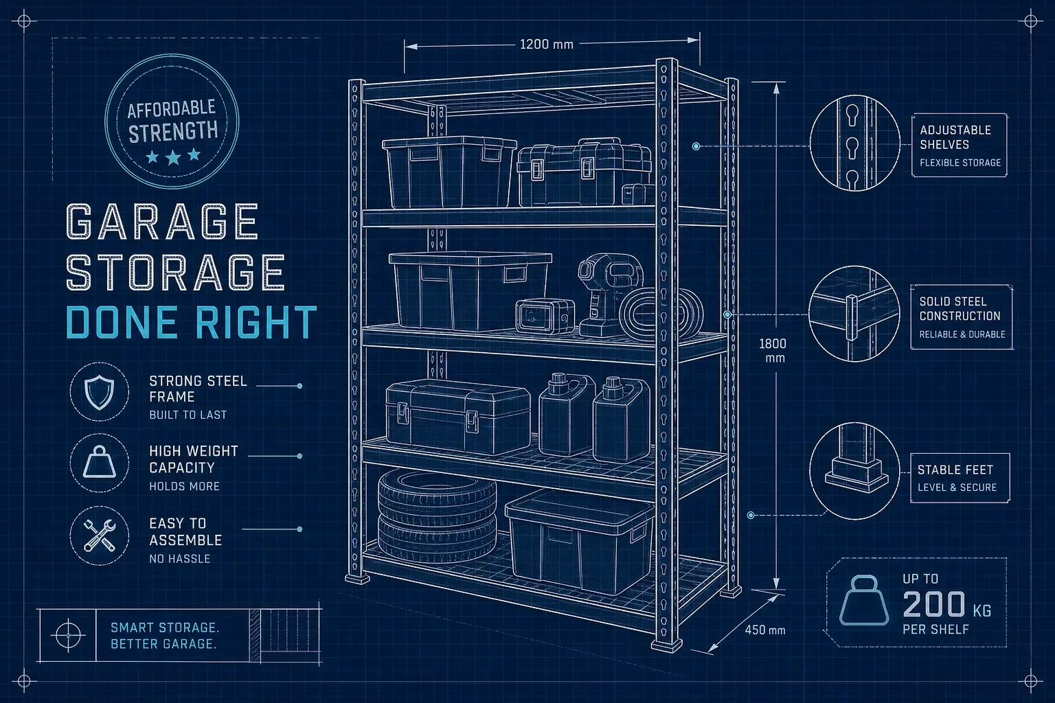 Best affordable steel shelving for your garage in 2026