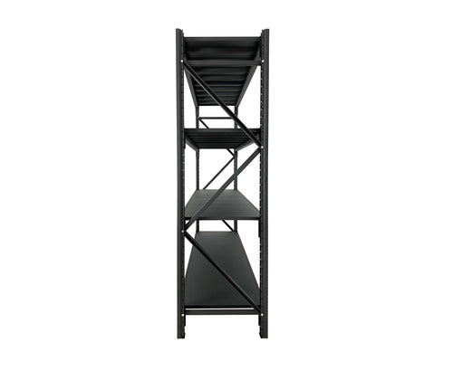 Industrial shelving unit side view — Shelving and Storage NE