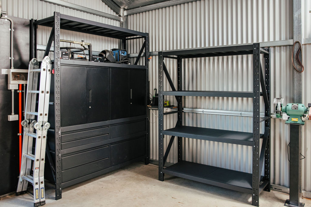 Heavy Duty Shelves and draws at Shelving and Storage Albury Wodonga